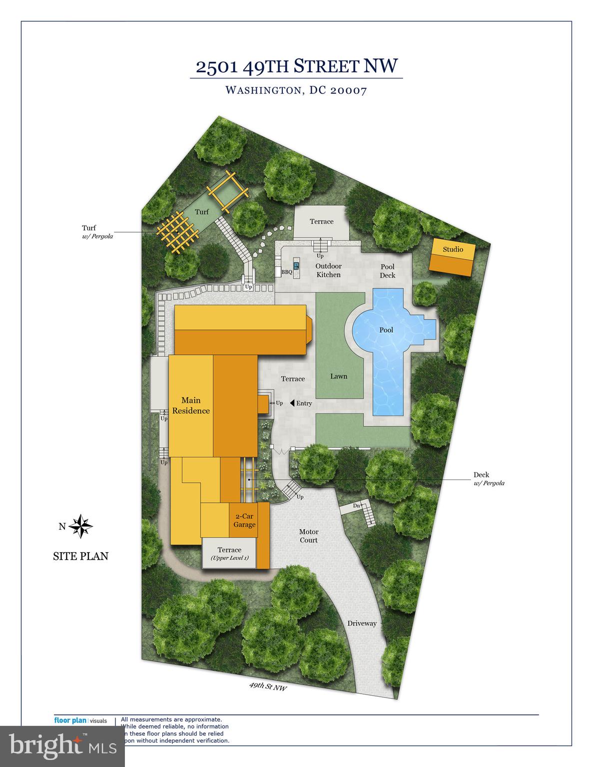 2501 49th Street Northwest Washington, DC 20007 - Photo 43 of 44 Trt 2501 49thstnw Siteplan Print