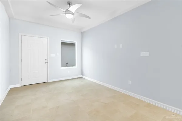 a view of an empty room