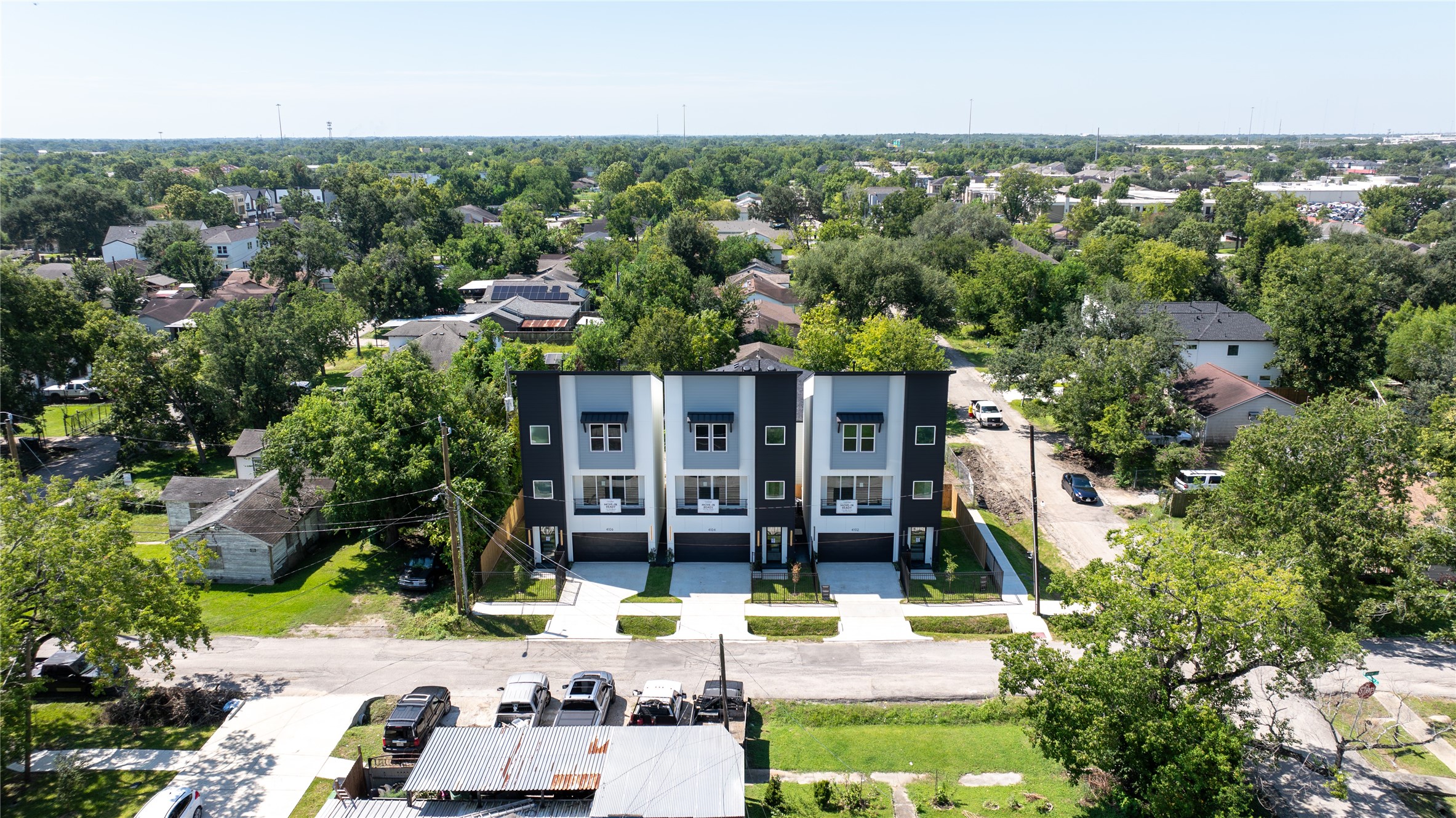 4106 Alice Street Houston, TX 77021 - Photo 19 of 22 an aerial view of a house with yard swimming pool and outdoor seating