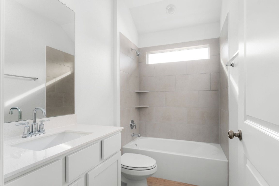 4264 Hill House Lane Georgetown, TX 78628 - Photo 23 of 30 Bathroom featuring shower / bathtub combination and vanity