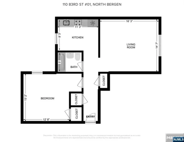 $299,900 | 1100 83rd Street, Unit 301, North Bergen, NJ 07047