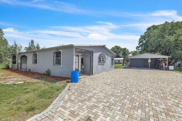 a view of a door of the house