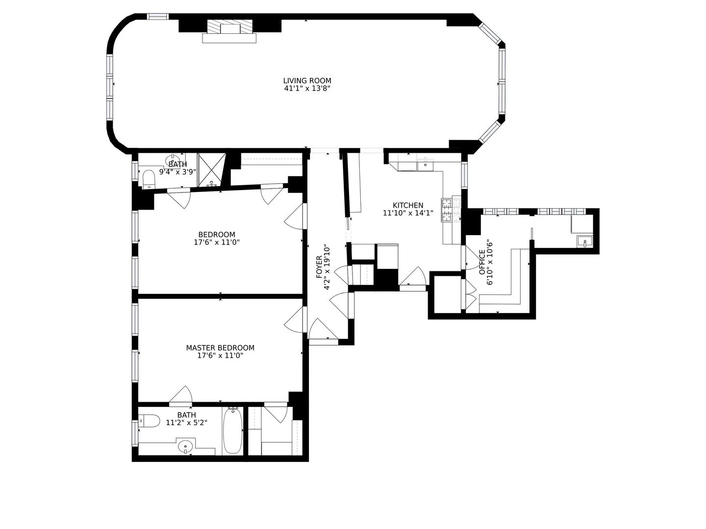 1120 North Lake Shore Drive, Unit 15A Chicago, IL 60611 - Photo 22 of 29 a picture of a floor plan