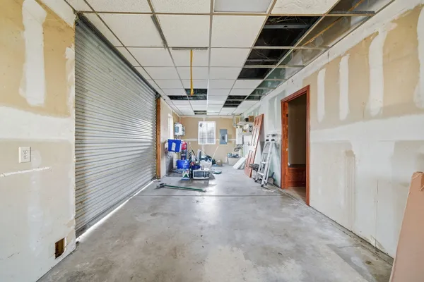 a view of storage and utility room