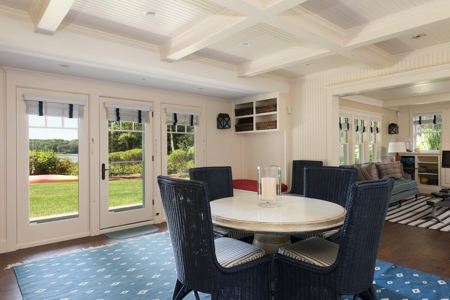 172 Bay Road Cotuit, MA 02635 - Photo 25 of 36 a view of a dining room with furniture window and wooden floor