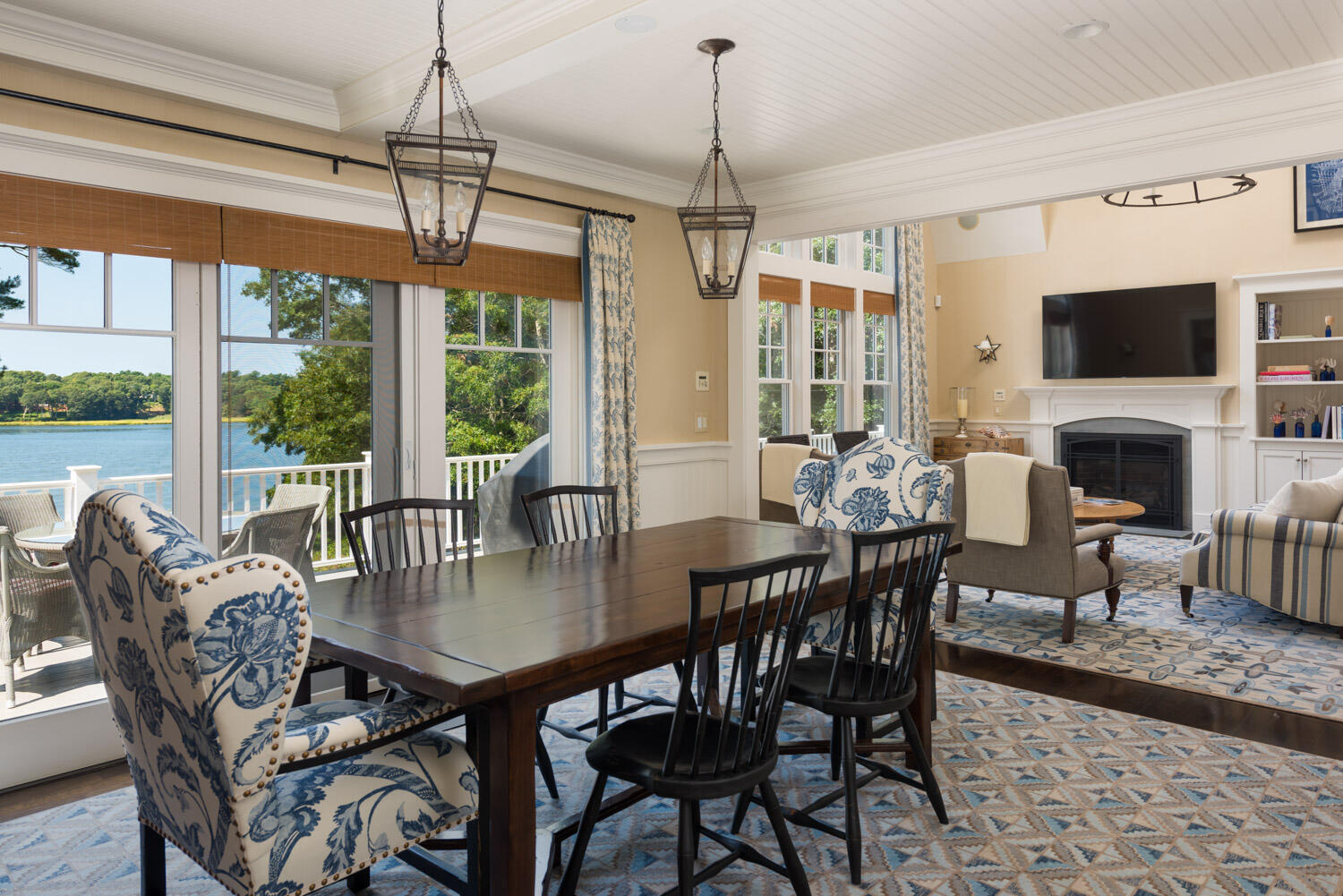 172 Bay Road Cotuit, MA 02635 - Photo 7 of 36 a view of a dining room with furniture window and outside view