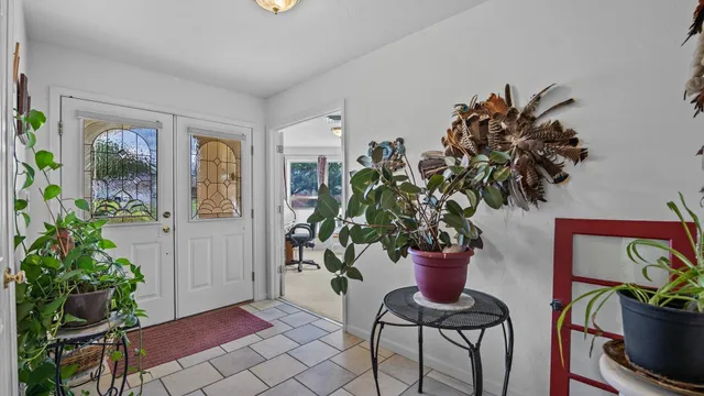 a view of a entryway of the house