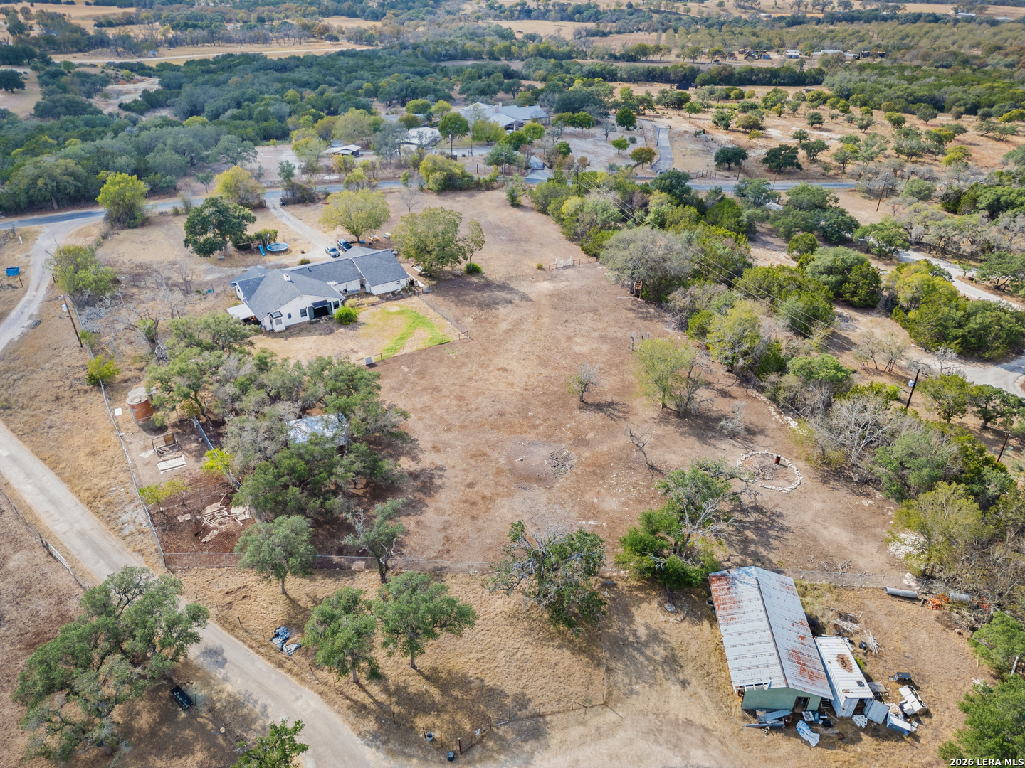 25 Poehnert Road Boerne, TX 78006 - Photo 30 of 37 an aerial view of a houses with a yard