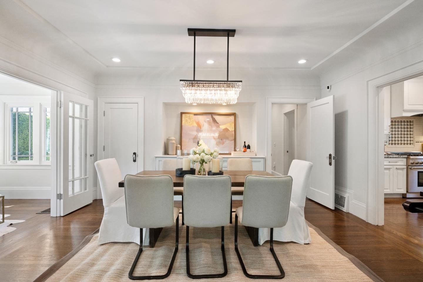 170 Warren Road San Mateo, CA 94401 - Photo 19 of 56 a view of a dining room with furniture window and wooden floor