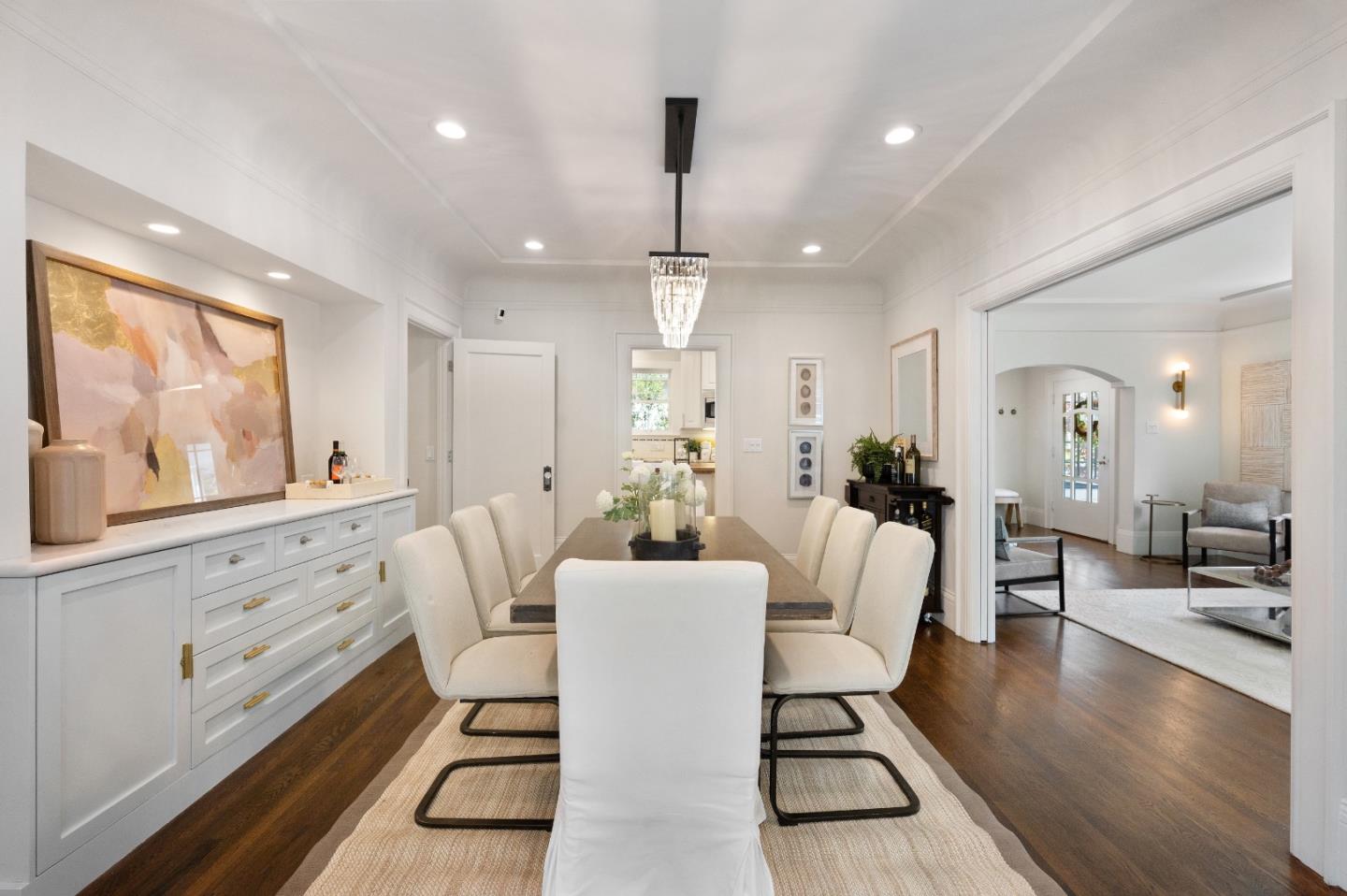 170 Warren Road San Mateo, CA 94401 - Photo 21 of 56 a view of a dining room with furniture window and wooden floor