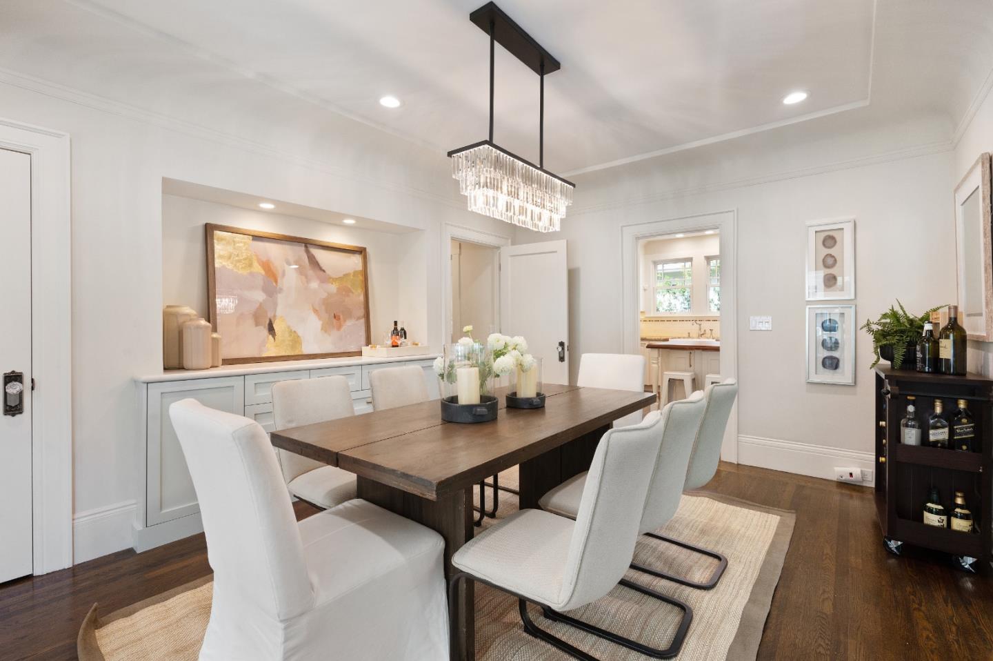 170 Warren Road San Mateo, CA 94401 - Photo 22 of 56 a view of a dining room with furniture window and wooden floor