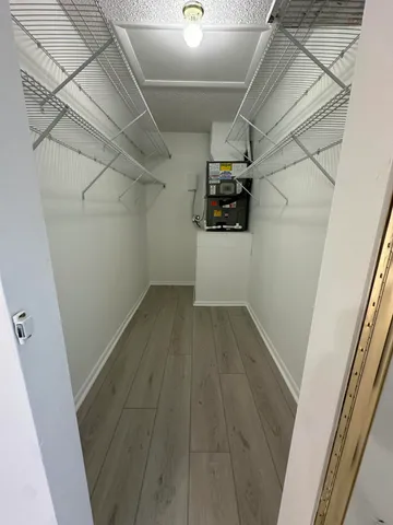 a view of a walk in closet