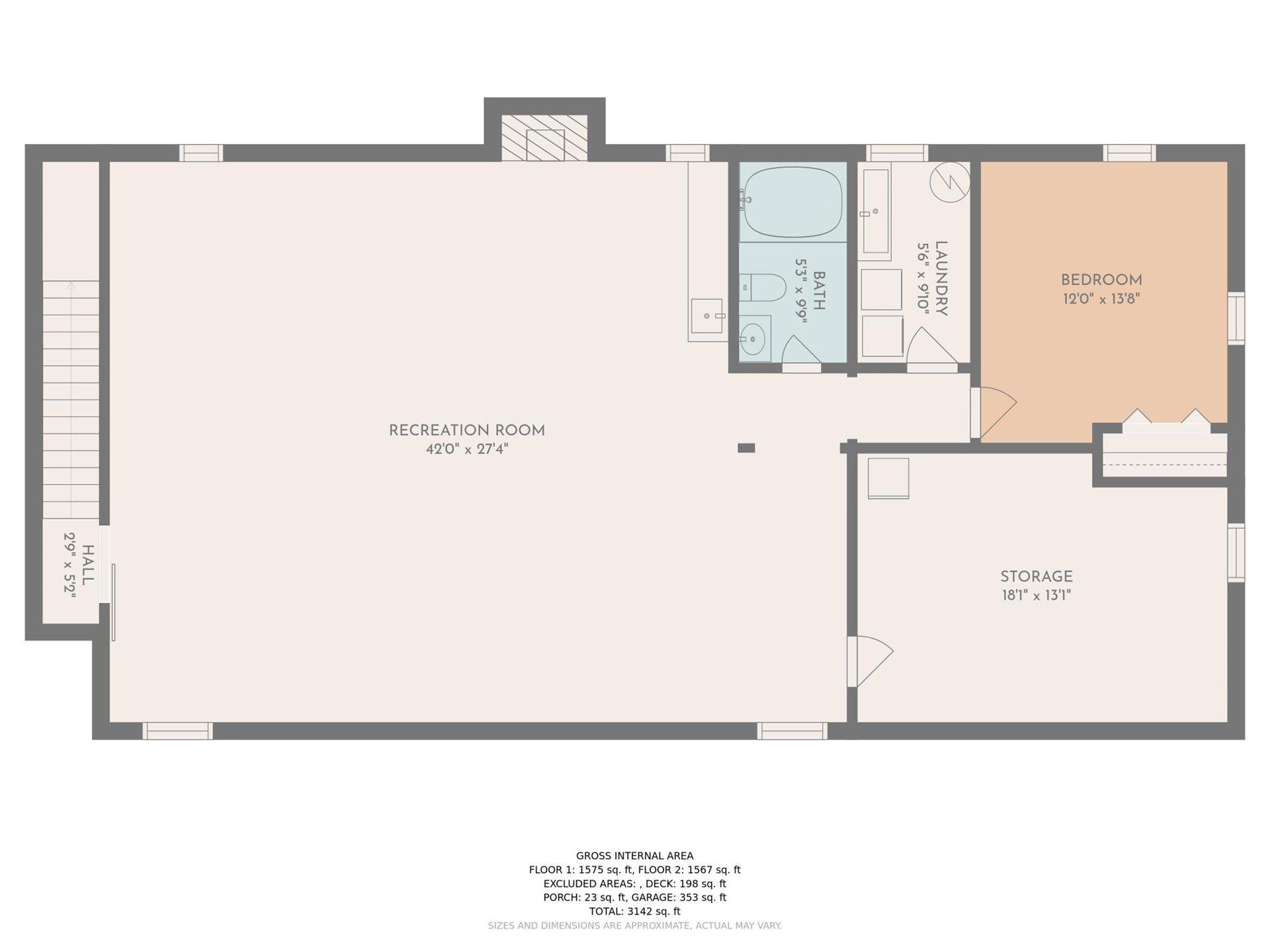 418 Highfield Road Salem, VA 24153 - Photo 43 of 43 Lower Level Floorplan