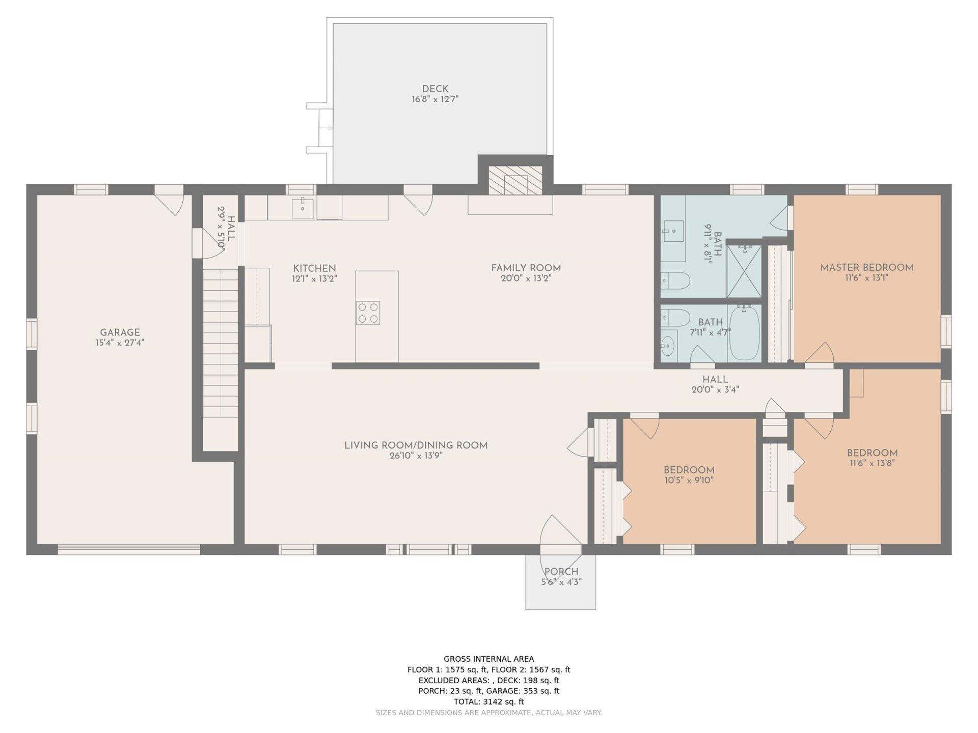 418 Highfield Road Salem, VA 24153 - Photo 42 of 43 Main Level Floorplan