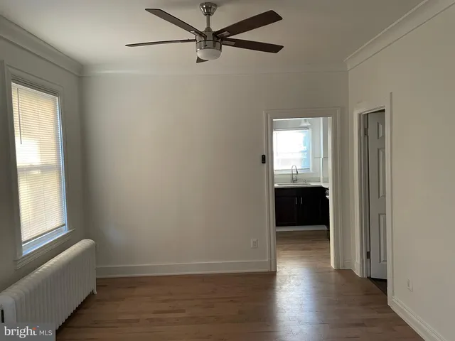 a kitchen with a stove and a microwave