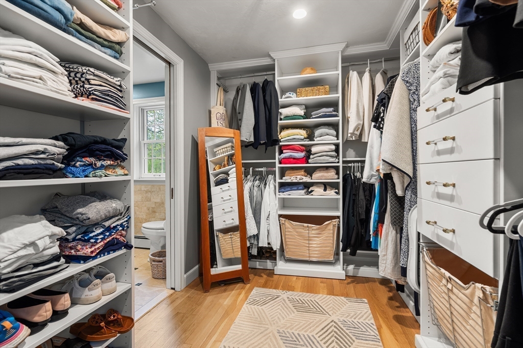 58 High Ridge Road Boxford, MA 01921 - Photo 28 of 40 a view of walk in closet with clothes and shoes