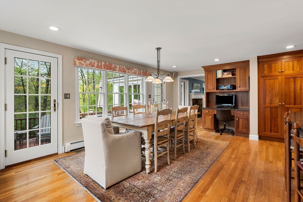 58 High Ridge Road Boxford, MA 01921 - Photo 10 of 40 a view of a dining room with furniture window and outside view