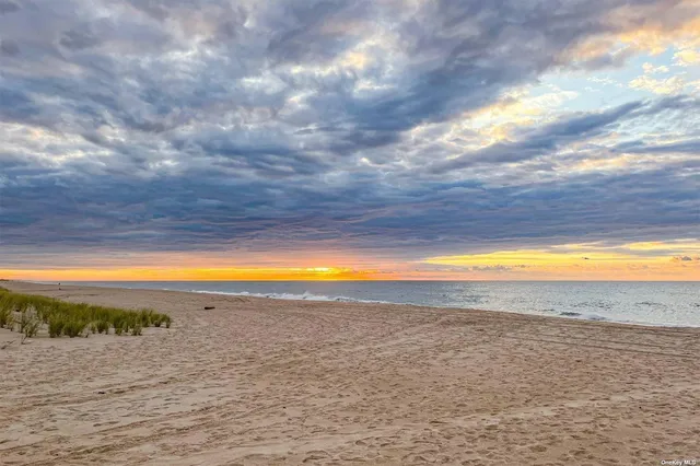 a view of an ocean and beach