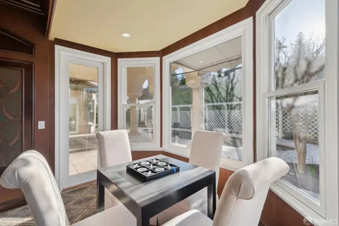 a view of gym equipment and window