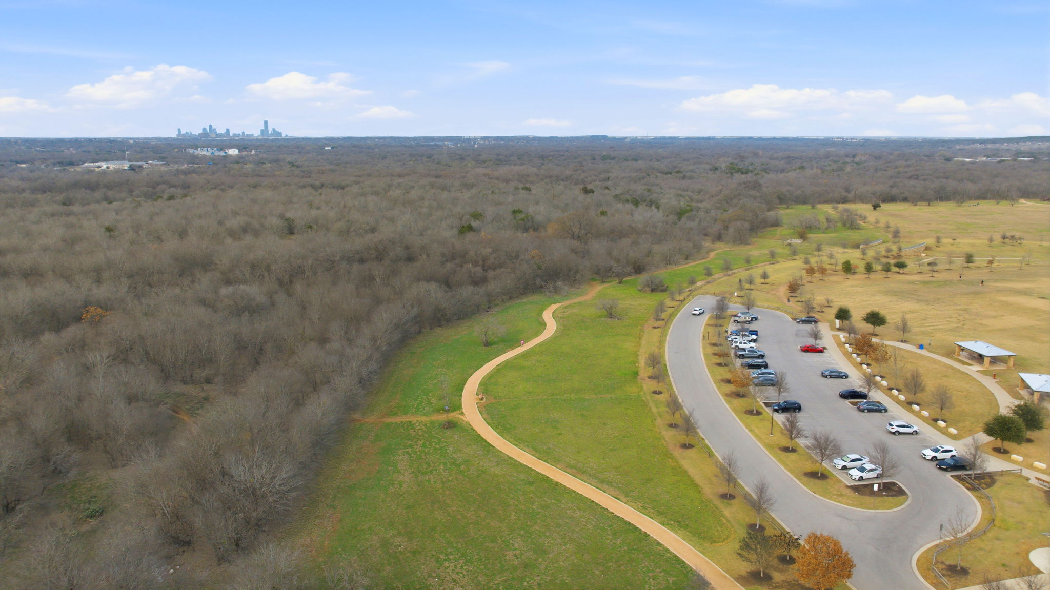 6005 Baythorne Drive Austin, TX 78747 - Photo 39 of 40 Drone / aerial view of a heavily wooded area