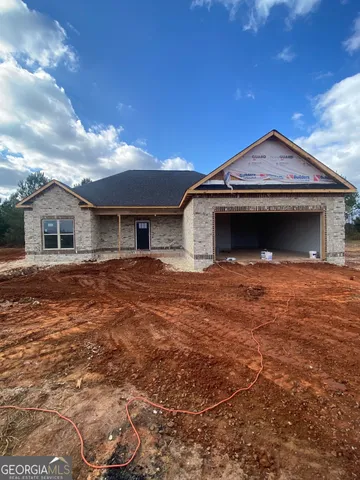 a front view of a house with yard