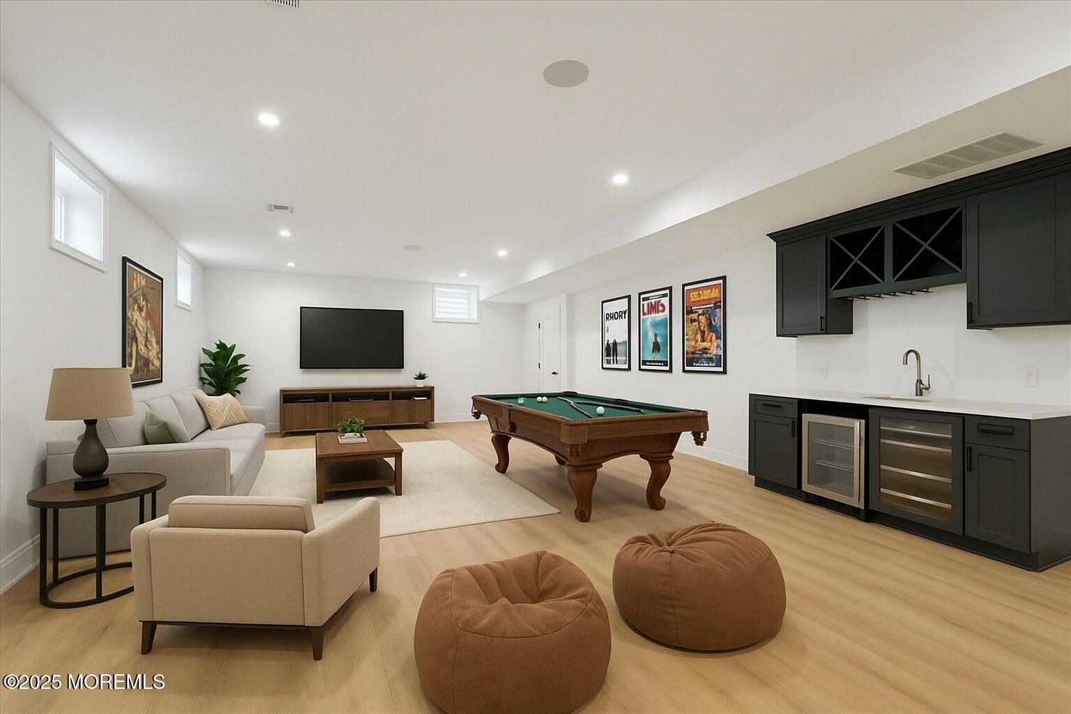 806 Arbor Road Paramus, NJ 07652 - Photo 22 of 29 a living room with furniture and a flat screen tv