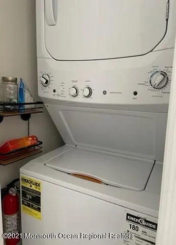 a close up view of washer and dryer
