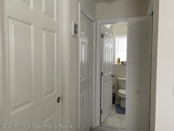 121 West Tide Way Lavallette, NJ 08735 - Photo 7 of 20 a bathroom with a granite countertop toilet and a shower