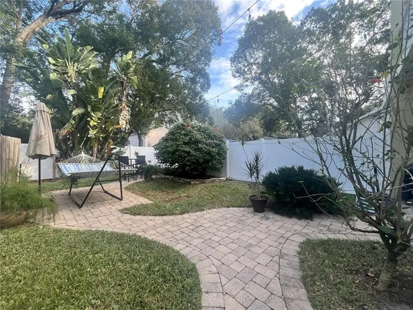 a view of a garden