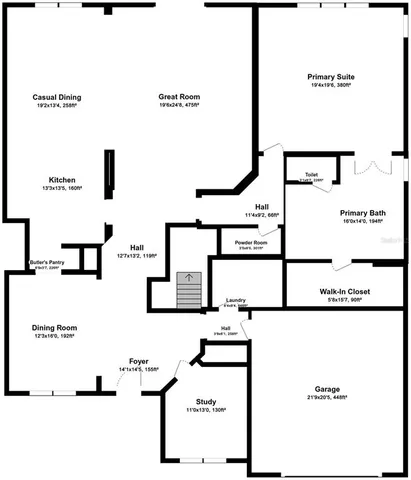 a picture of a floor plan