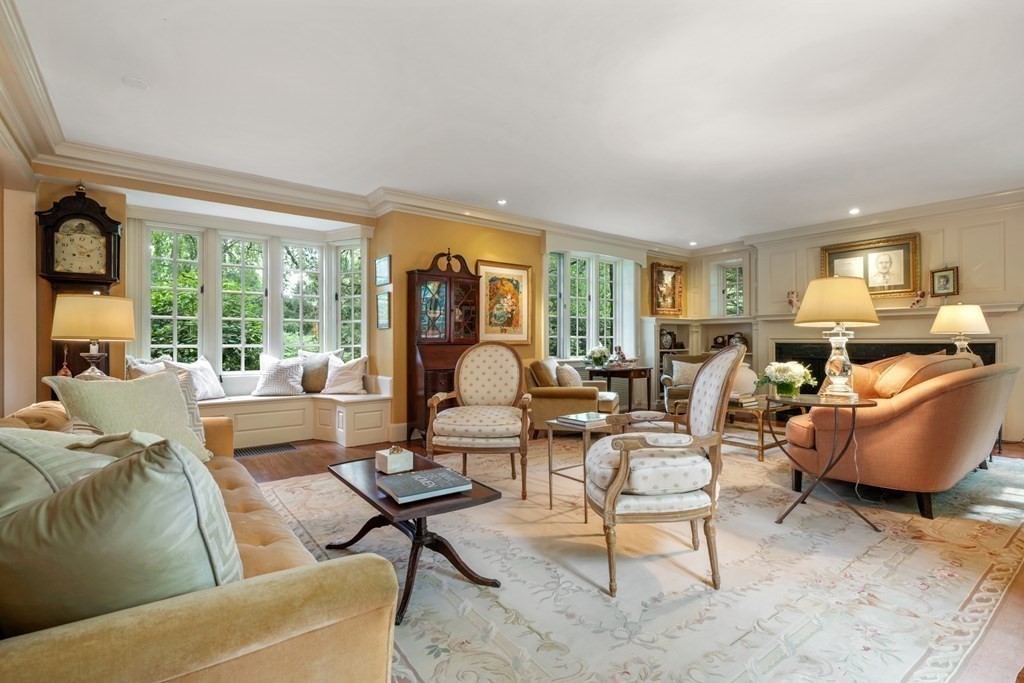 110 Hundreds Road Wellesley, MA 02481 - Photo 11 of 42 a living room with furniture and a large window
