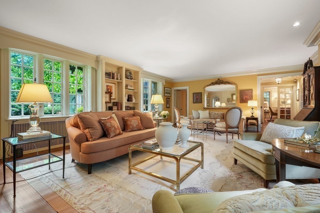 110 Hundreds Road Wellesley, MA 02481 - Photo 12 of 42 a living room with furniture and a large window