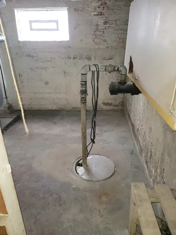 a view of a hall way with stuff