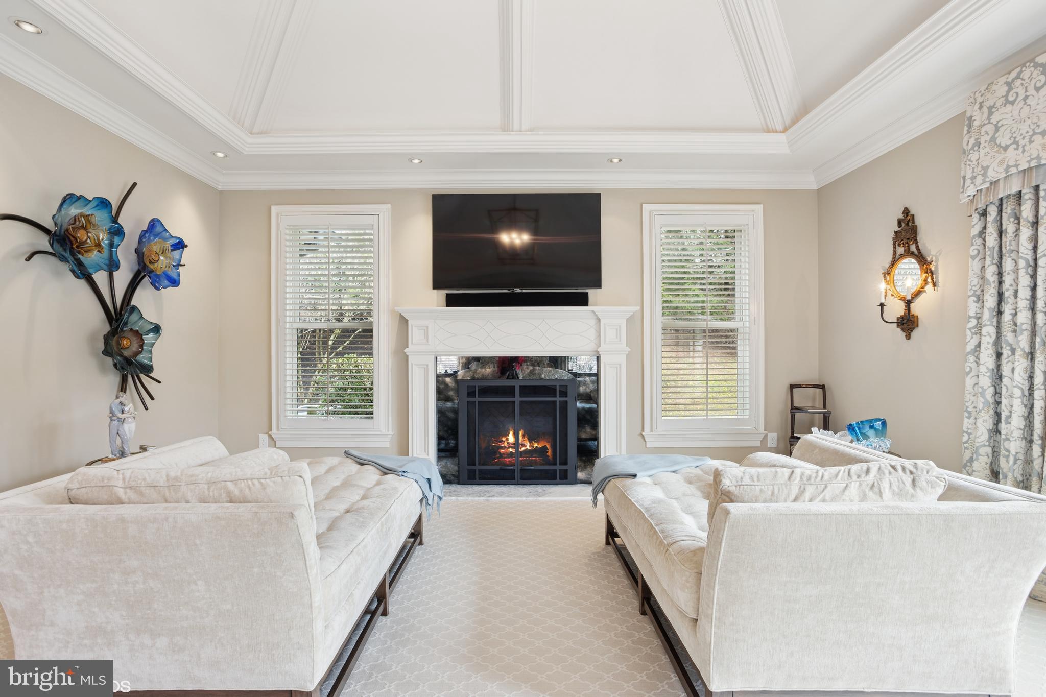 1308 Musgrove Road Lutherville-Timonium, MD 21093 - Photo 25 of 79 a living room with furniture and a fireplace