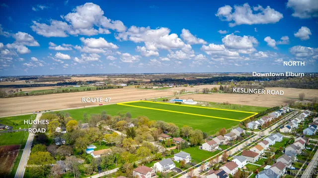a view of a lake with a big yard