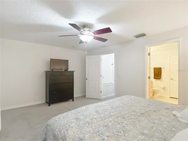 a view of a hallway with closet