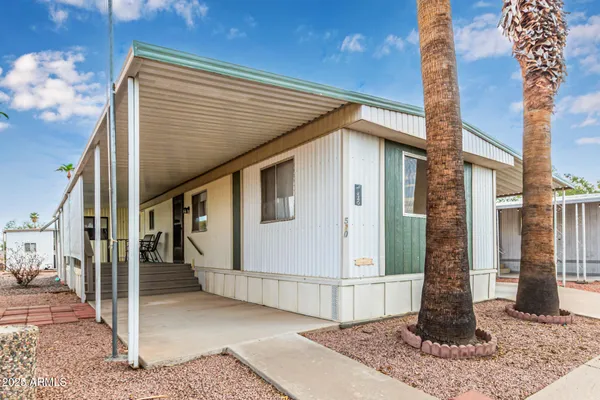 a front view of a house