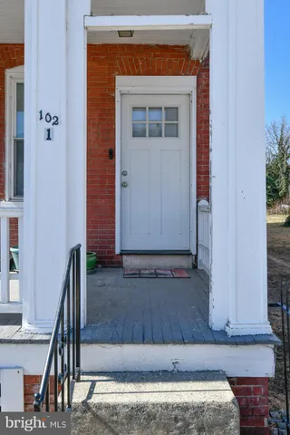 a view of front door of house