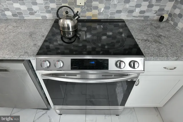 a close view of stove