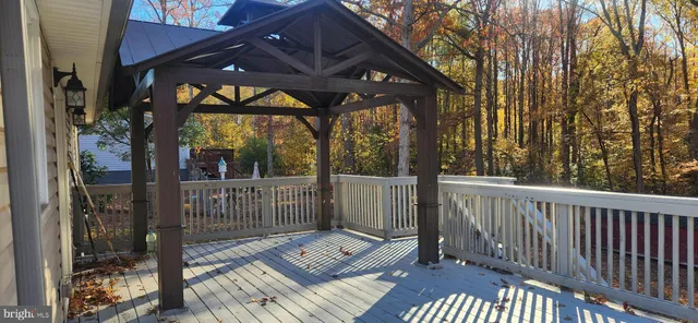 a view of a porch with a door