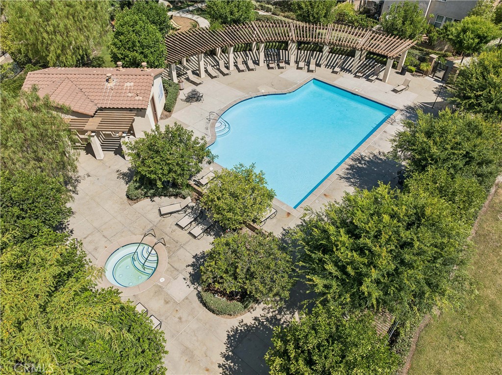4155 Windspring Street Corona, CA 92883 - Photo 37 of 38 an aerial view of residential house with outdoor space and trees all around