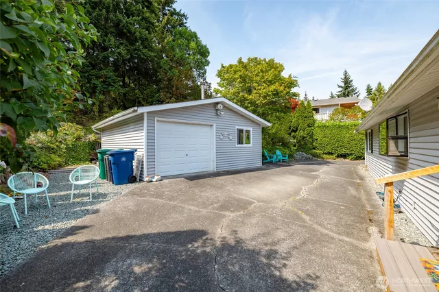 a view of a house with a patio