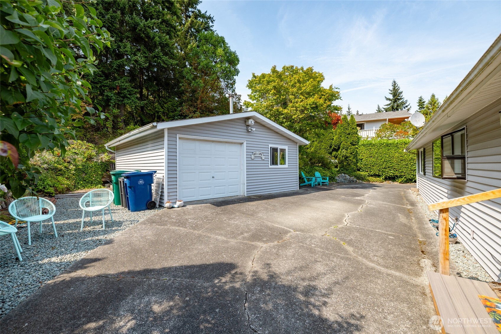 494 Colville Way La Conner, WA 98257 - Photo 27 of 39 a view of a house with a patio
