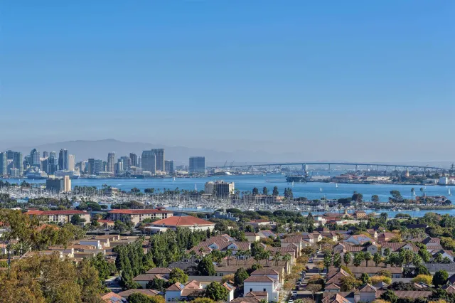 an aerial view of a city