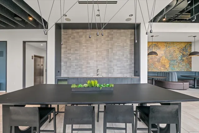 a outdoor space with patio furniture