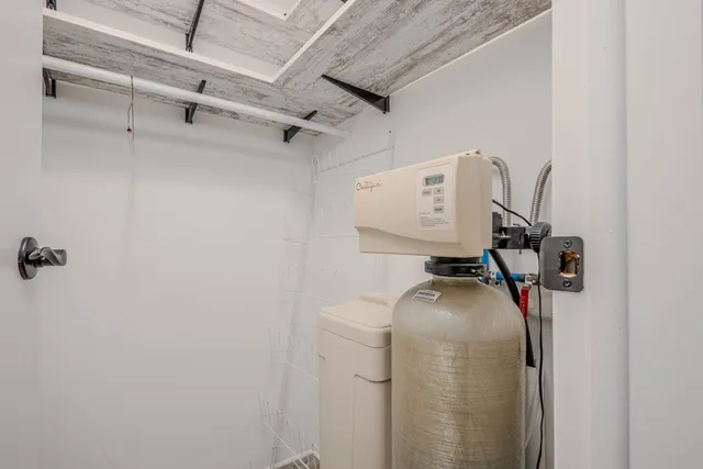 a room with storage and utility