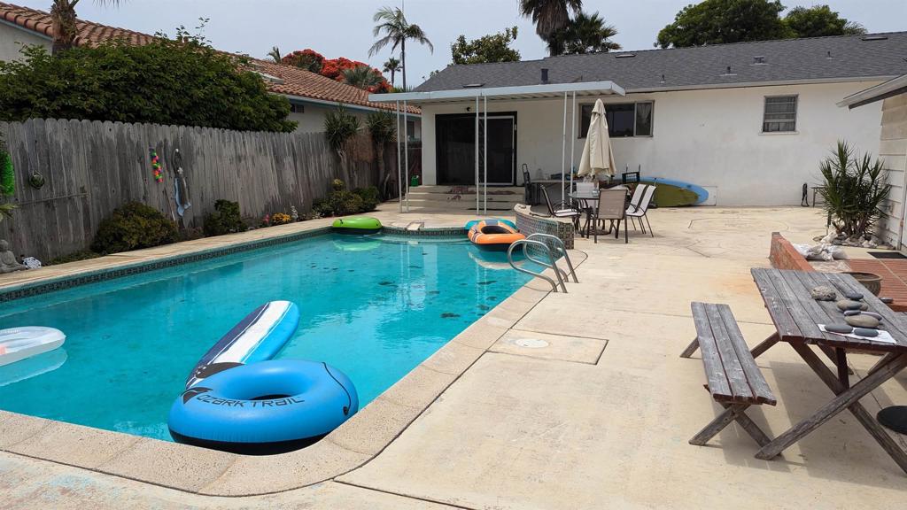 5158 Los Robles Drive Carlsbad, CA 92008 - Photo 29 of 31 a backyard of a house with table and chairs