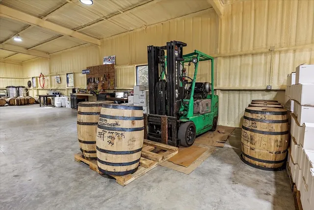 a view of a storage room