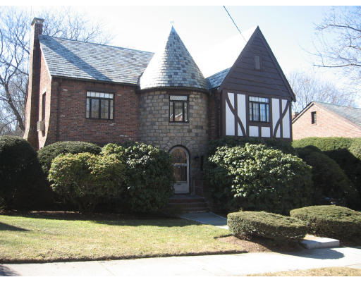 a front view of a house