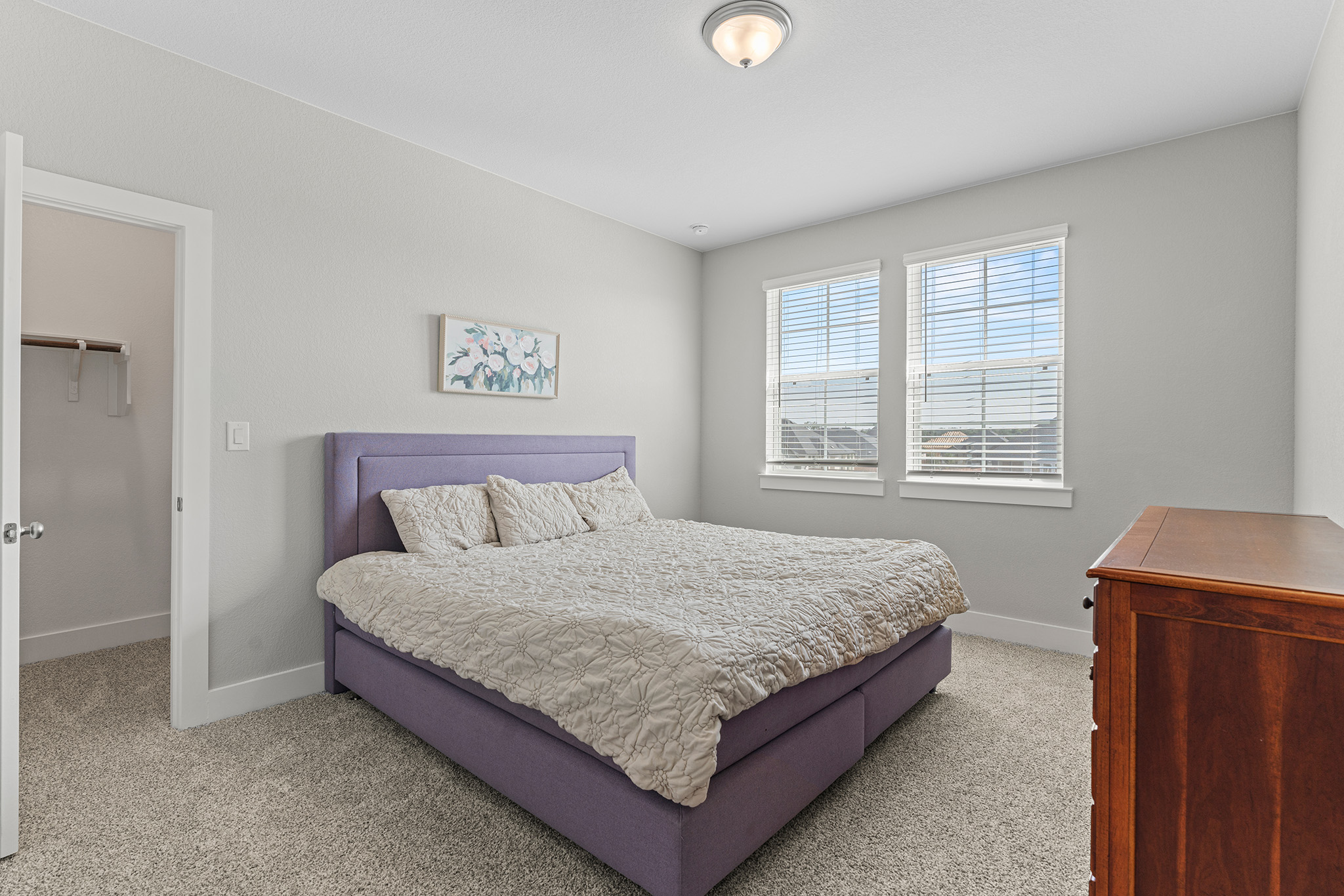 2112 Tobiano Trace Georgetown, TX 78633 - Photo 34 of 40 Bedroom with carpet and a spacious closet